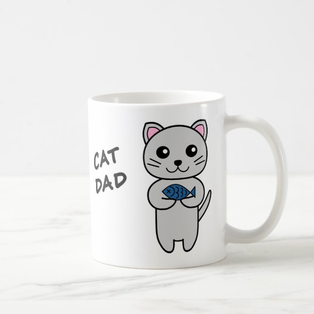 Personlig CAT PAPPAN Kaffemugg (Höger)