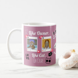 Personlig Cat Photo Coffee Mugg | Anpassningsbar P