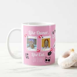 Personlig Cat Photo Coffee Mugg | Anpassningsbar P