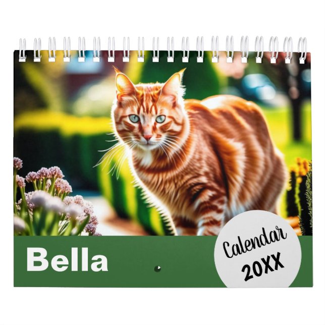 Personlig Cat Photos Pet Year Skapar ditt eget Kalender (Omslag)