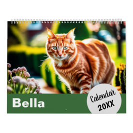 Personlig Cat Photos Pet Year Skapar ditt eget Kalender