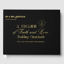 Personlig Catholik Bible Bröllop Guestbook Gästböcker