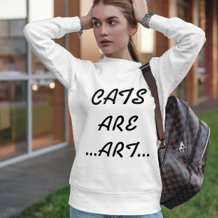 Personlig Cats är Art Coola Funny Black White T Shirt