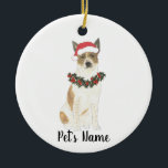 Personlig Cattledog Heeler (Red & White) Julgransprydnad Keramik<br><div class="desc">Gör den trevliga listan i år med en prydnad av din favorit lilla nav! För de sötaste gåvorna parar du den med ett matchande konsttryck eller ett annat objekt från min samling!</div>