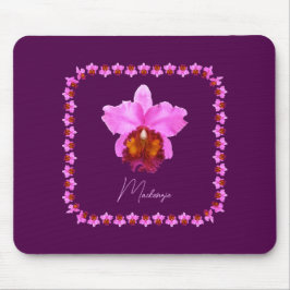 Personlig Cattleya Orchid Motif-utskrift Musmatta