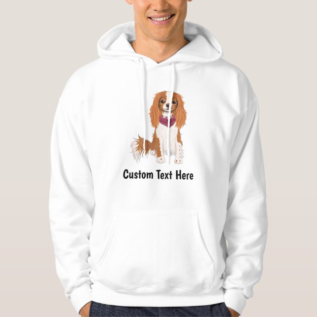 Personlig Cavalier Kung Charles Spain Hoodie (Framsida)