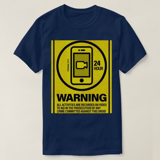 Personlig CCTV T Shirt (Design framsida)