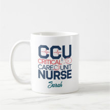 Personlig CCU Critical Care Unit Nurse Mugg