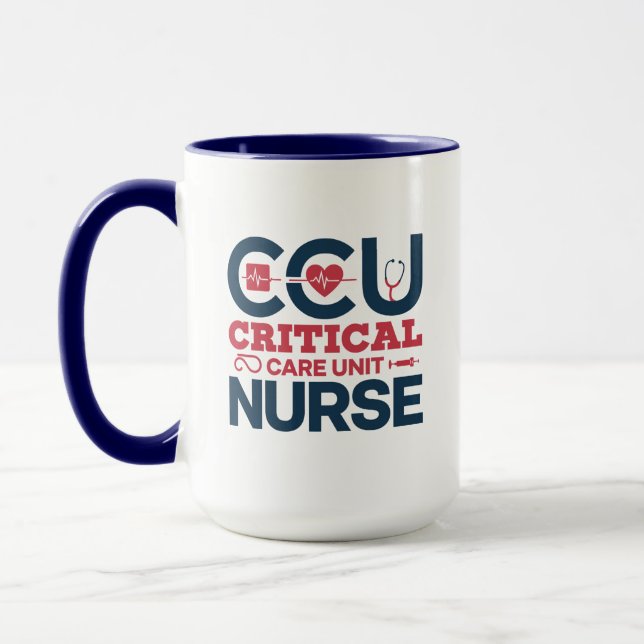 Personlig CCU Nurse Mugg (Vänster)