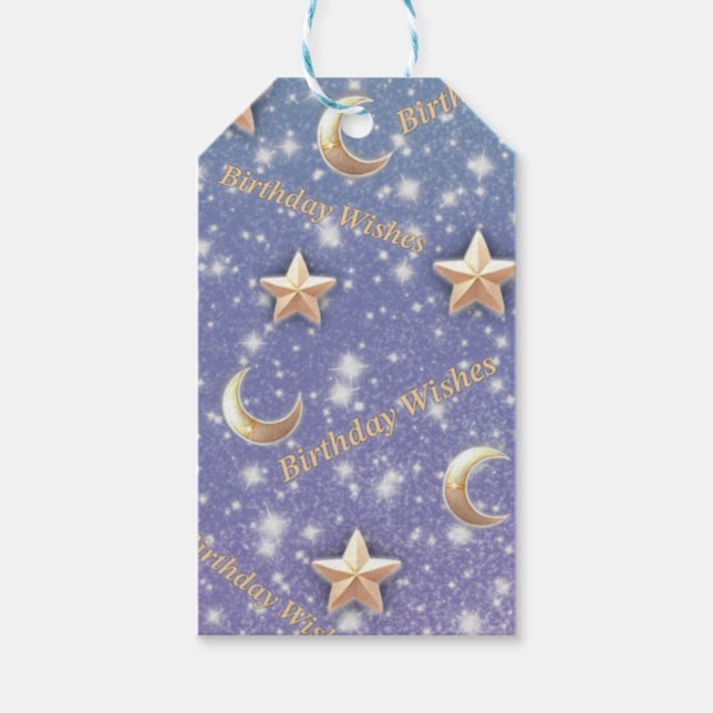 Personlig Celestial Birthday Anpassningsbar Gift M Presentetikett (Framsidan)