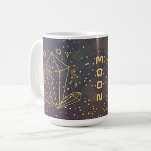 Personlig Celestial Crystals Space Doodles Mugg