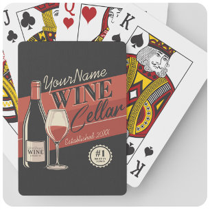 Personlig Cellar Flaska Tasting Room Pub Casinokort