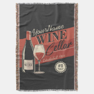 Personlig Cellar Flaska Tasting Room Pub Filt