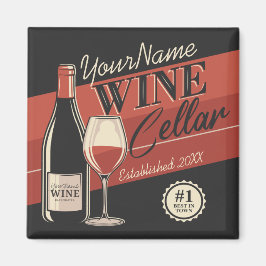 Personlig Cellar Flaska Tasting Room Pub Magnet