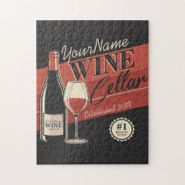 Personlig Cellar Flaska Tasting Room Pub Pussel