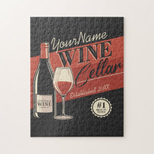 Personlig Cellar Flaska Tasting Room Pub Pussel