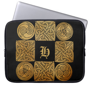 Personlig Celtic Knotwork Kor Laptop Fodral