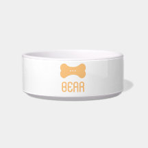 Personlig Ceramic Pet Bowl (Sepia)