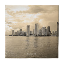 Personlig Ceramic Tile - Miami, Florida