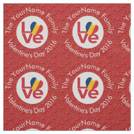 Personlig Chad Red LOVE Flagga  Tyg