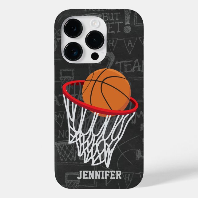 Personlig Chalkboard Basketball och Ring (Baksida)