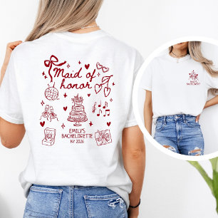 Personlig champagne-toast från brudtjänaren t shirt