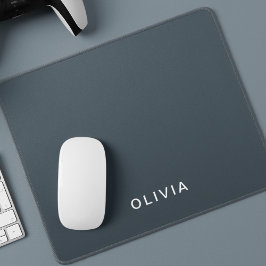 Personlig Charcol Blue-Anpassningsbar Musmatta