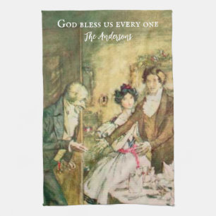 Personlig Charles Dickens Scrooge Victorian Kökshandduk