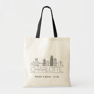 Personlig Charlotte Bröllop Välkommen Bag Tote Tygkasse