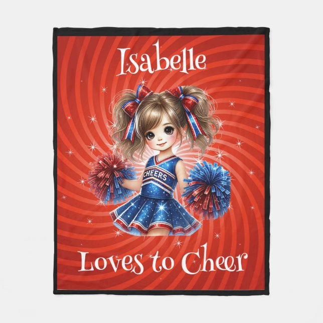 Personlig Cheer Blanket Fleecefilt (Framsidan)