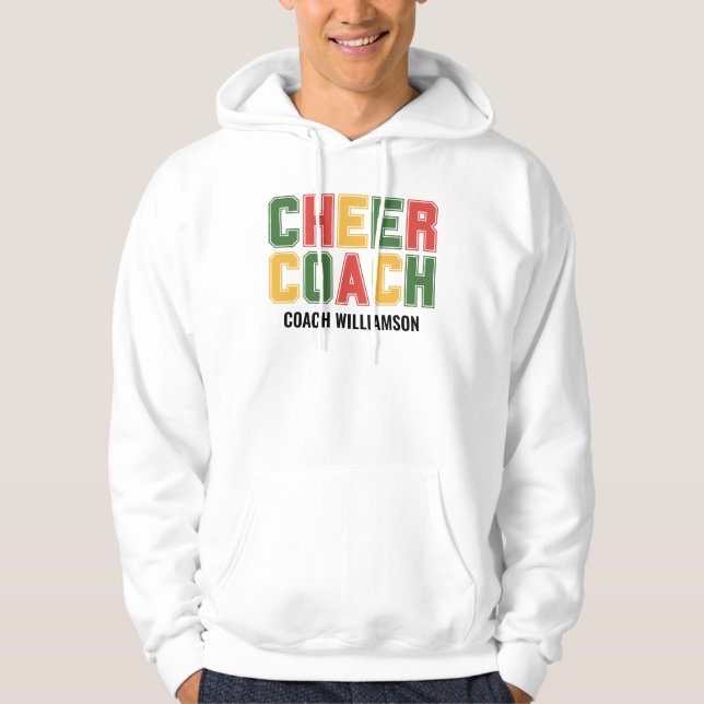 PERSONLIG CHEER COACH HOODIE (Framsida)