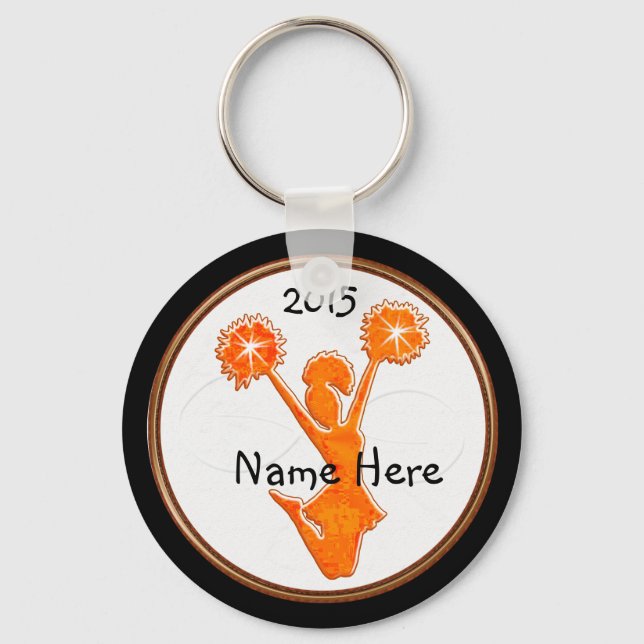 Personlig Cheer Keychains med NAMN och ÅR Nyckelring (Framsida)