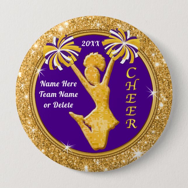Personlig Cheer Party favors, CheerLeader Stift, Knapp (Framsida)