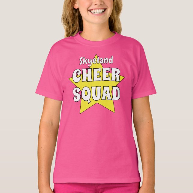 Personlig Cheer Squad Girl T-Shirt (Framsida)