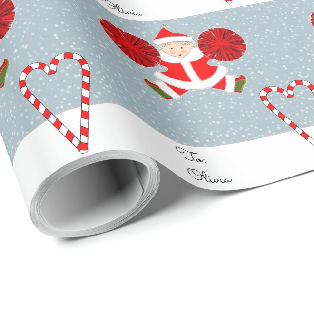 Personlig CheerLeader-julklapp Presentpapper (Rullad Hörn)