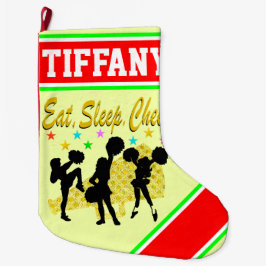 PERSONLIG CHEERLEADING CHRISTMAS STOCKING STOR JULSTRUMPA