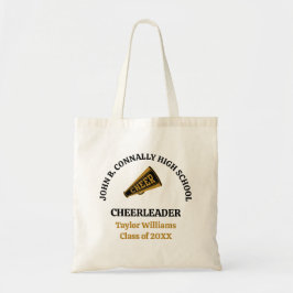 Personlig Cheerleading Svart Guld Cheer Tygkasse