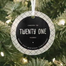 Personlig Cheers till 21 år Modern och Elegant