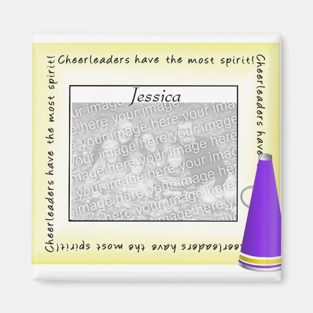Personlig Cheerwriter Photo Magnet (Framsidan)