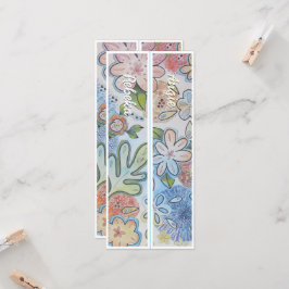 Personlig Cheery Blommigt Två Bokmärken