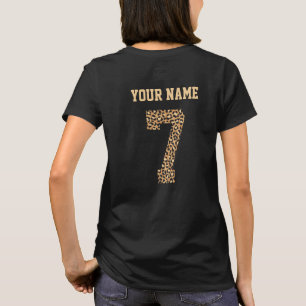Personlig Cheetah Mönster nummer 7 T-Shirt
