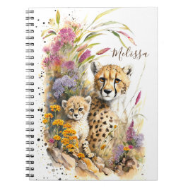 Personlig Cheetah School Office Notebook Gift Anteckningsbok