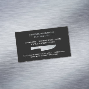 Personlig Chef-Catering Magnetiska Visitkort