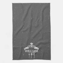 Personlig Chef grått kökshandduk