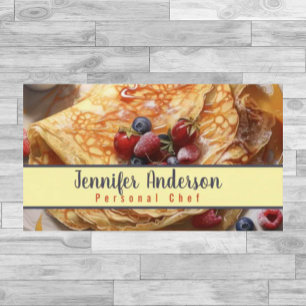 Personlig Chef Sous Chef Restaurant Visitkort