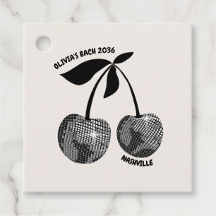 Personlig Cherry Bachelorette Candle Favor Tag Gåvor Etiketter