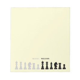 Personlig Chess Biet Gult Anteckningsblock