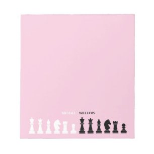 Personlig Chess Biet Rosa Anteckningsblock