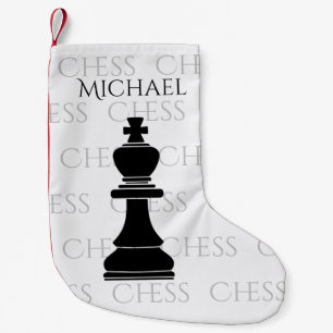 Personlig Chess Kung Classic Biet Modern Liten Julstrumpa