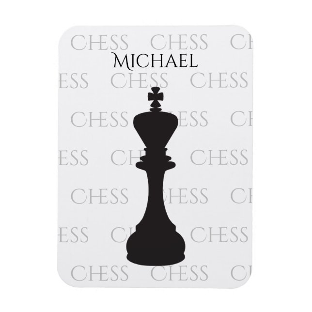 Personlig Chess Kung Classic Biet Modern Magnet (Vertikal)